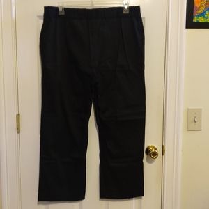 Notations Women's Black Plain Front Dress Pants  Size 18